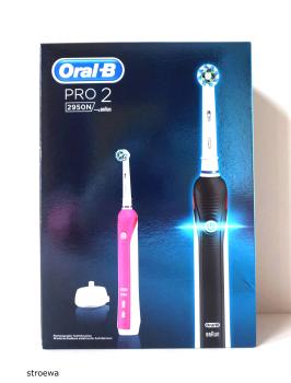 Oral-B Pro 2 2950N Elektrische Zahnbürsten schwarz + rosa