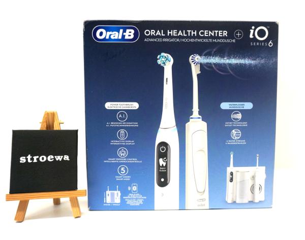 Oral-B Oral Health Center Munddusche + iO Zahnbürste Series 6 white